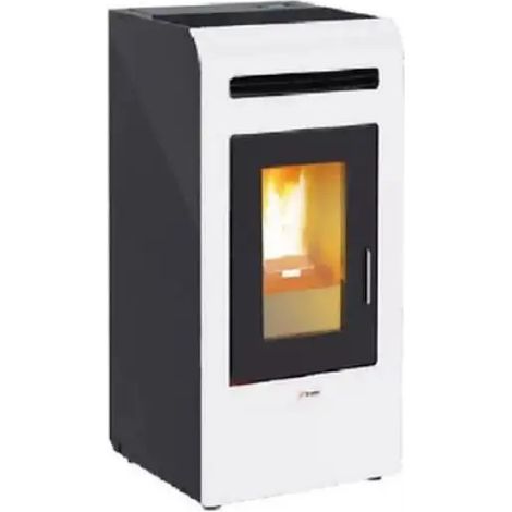 Stufa a pellet ad aria canalizzata doppia modello mayon 16 kw bianco canalizzata - a+ MAGMA