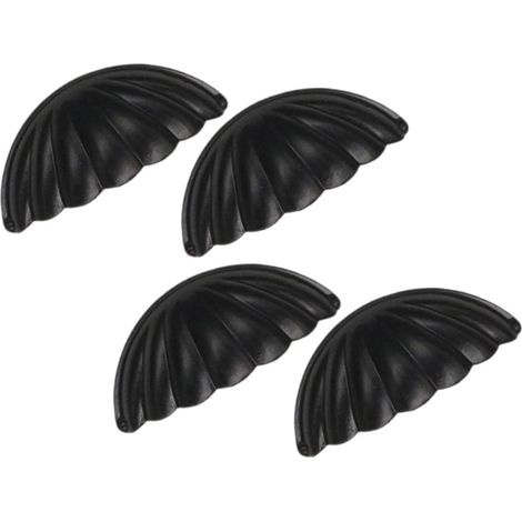 Lot De 4 Boutons De Meuble En Alliage Vintage, Poignées De Tiroir En Métal Noir, Boutons De Tiroir Décoratifs Pour Armoires Cuisine Et Commodes, Montage Facile, Usage Domestique (1/5)