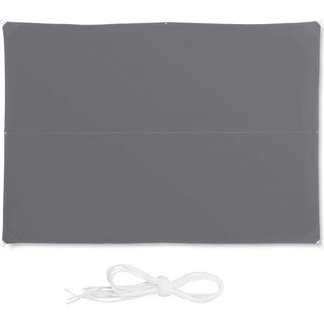 Tenda da sole rettangolare grigia