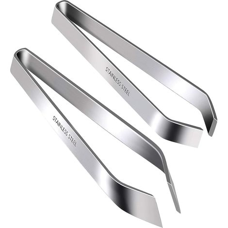 professionelle, spitze Fischgrätenpinzetten, Fischgrätenentferner aus Edelstahl, 12 cm  Fischgrätenentferner zum Entfernen von Fischgräten, Fischschuppen, Geflügelhaaren und anderen kleinen Verunreini (1/5)