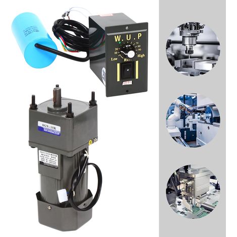 M250-402 Moteur électrique à engrenages à faible vitesse 250 W 220 V CA Moteur électrique pour barbecue à couple élevé 0-135 tr/min Moteur à engrenages Moteur réducteur synchrone Réversible (1/5)