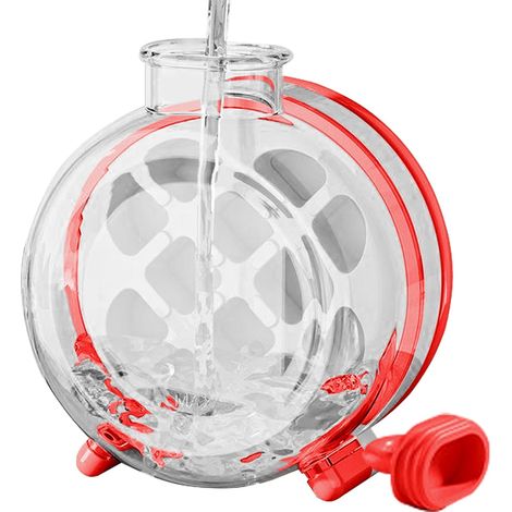 Bouteille 2 en 1 – bac à glaçons + gobelet isotherme, déglacage facile, portable (1/4)