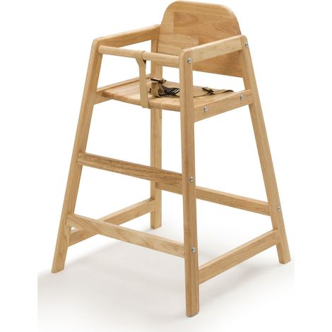 Safetots Simply Stackable Wooden High Chair, Natural, Highchair for Baby and Toddler, Stylish and Practical