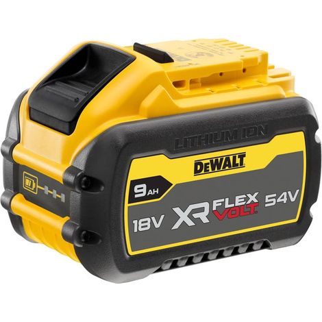 Dewalt – Batterie FLEXVOLT 18/54V 9,0 Ah – Compatible XR 18V et 54V – Témoin de charge LED – Performances durables pour chantiers (1/10)