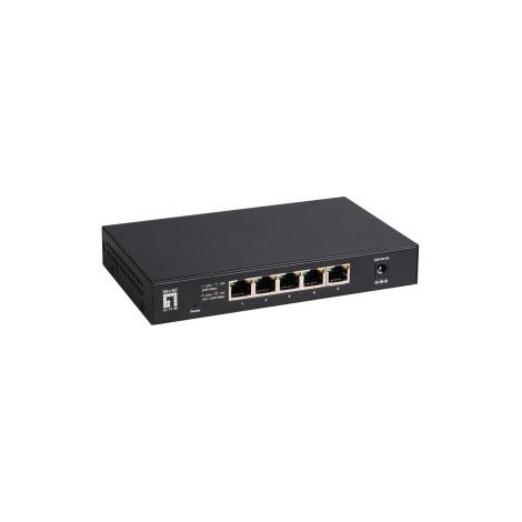 SWITCH NO GESTIONABLE LEVEL ONE GEU-0525 5P  2.5GbE CARCASA METAL NO RACK