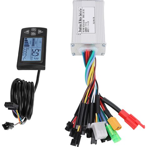 Kit de commande pour vélo avec écran LCD et contrôleur de moteur sans balais à onde sinusoïdale 3 modes 17A (1/5)