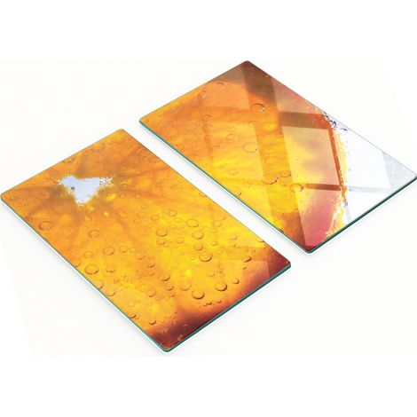 Tablas decorativas multifuncionales de cocina, color naranja, 2x30x52 cm.