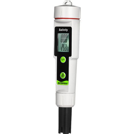 Stylo de mesure de la salinité étanche, salinimètre et thermomètre 2-en-1, plage de mesure de 0 à 199,9 ppt, plage de mesure de la température de -50 à 70 °C (1/4)