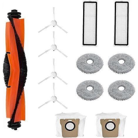 13 accessoires pour balai robot Xiaomi X20+/X10+ : brosse principale, filtre et sacs à poussière. (1/5)