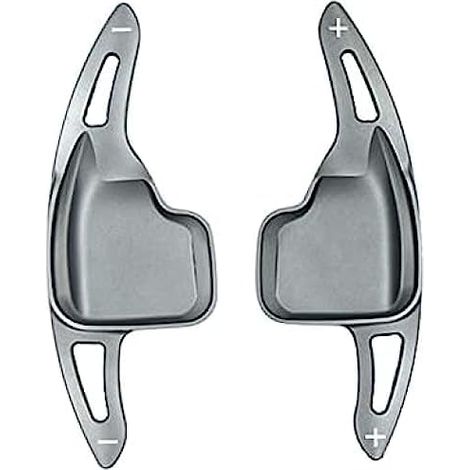 Schaltwippen für BMW F30 F31 F32 F10 F20 F15 F16 X1 X3 X4 X5 X6 1 2 3 4 5 6 7. Lenkrad-Schaltwippenverlängerung aus Aluminium, grau.