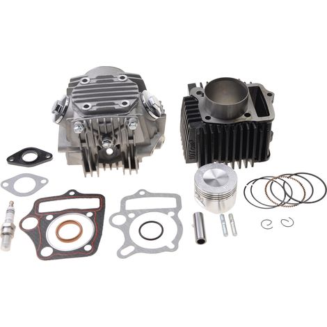 Kit Cylindre 52,4 mm pour Moteur Karting 4 Temps 110cc – Ensemble Culasse, Chemise, Piston, Joints et Bougie d'Allumage-x (1/5)
