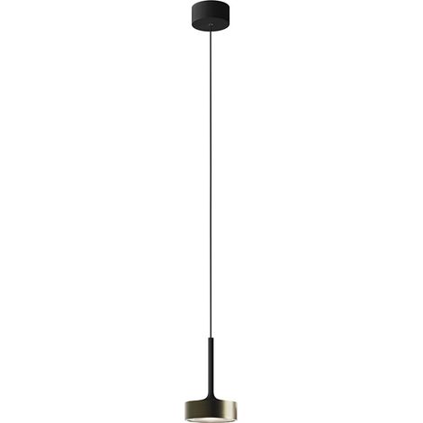 Hole Sospensione Nero/Bronzo LED 13W 38° IP20 3000K CRI90 - Lampada a sospensione potente in alluminio per interni - Rossini Group (1/5)