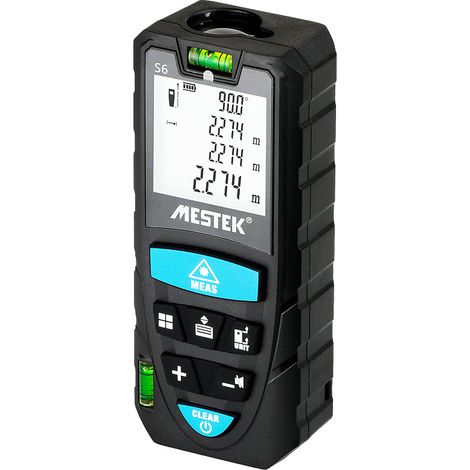 Télémètre Laser One Piece 100m S6-50 Compteur Laser Infrarouge Numérique avec Rétroéclairage LCD et Affichage 4 Lignes, Mesure du Volume de Surface à Distance - 1155029.5mm (1/2)