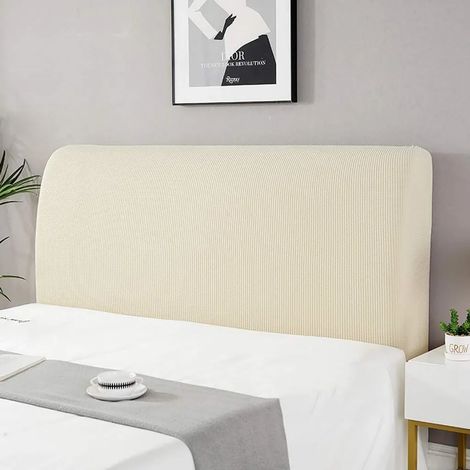 MINKUROW Fundas/Fundas Para Cabecero, Fundas Para Cabecero Acolchadas Funda De Resorte Color Sólido Funda Antipolvo Elástica Funda Para Cabecero Todo Incluido Dormitorio Réplica Amarillo Mostaza Jerse (1/5)