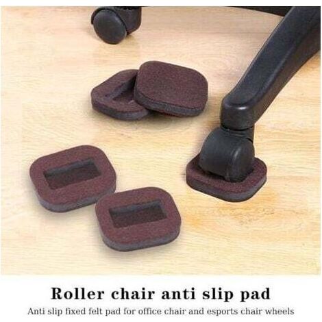 Chaise en Roue Coussinets Lot De 5 Coussin De Fixation À Rouleaux Patins Antidérapants pour roulettes De Meubles Tasses De roulettes De Chaise (1/5)