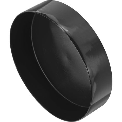 250mm (9 13/16") ID x 80mm (3 1/8") H Bouchons En Caoutchouc, Protections Pour Tuyaux Et Poteaux Clôture Bouchons En Vinyle Souple Pour Tuyaux Industriels, Tubes Métalliques, Noir (1/5)