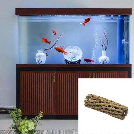 Décorations d'aménagement paysager pour aquariums, abri en résine en forme de grotte, ornements pour aquariums (1/4)