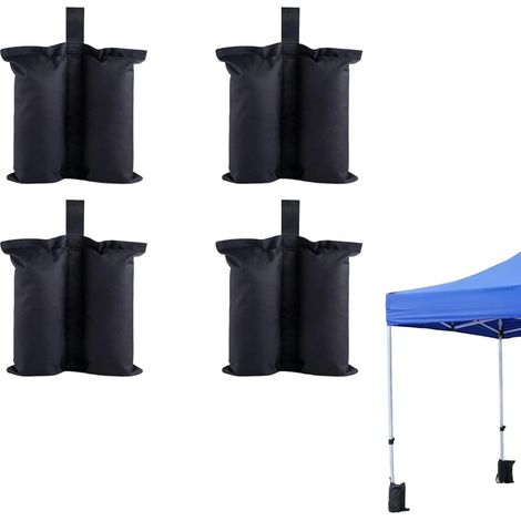 Lot de 4 Sacs de Sable pour Pieds de Tente et Tonnelle - Pavillons et Tentes de Réception de Jardin (Sable Non Inclus) (1/5)