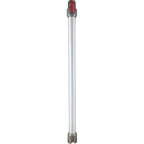 Tube Télescopique pour Dyson, Tube d'extension Rigide Compatible avec Dyson V7 V8 V10 V11 V15, Tube d'aspiration à Connexion Rapide pour Aspirateur Dyson avec Deux 2 en 1 Brosses, Argent
