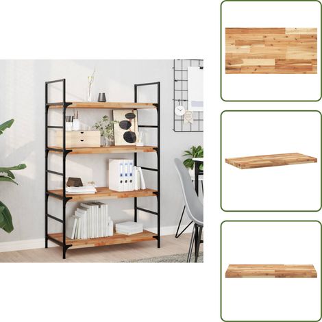 Stauraum - vidaXL Schweberegal 100x40x4 cm Massivholz Akazie Ölbehandelt - Holzregal (1/5)