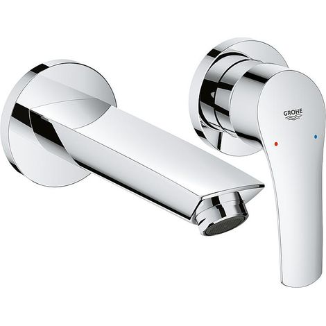 Mitigeur de lavabo mural Grohe Eurosmart, déport 171 mm, chromé