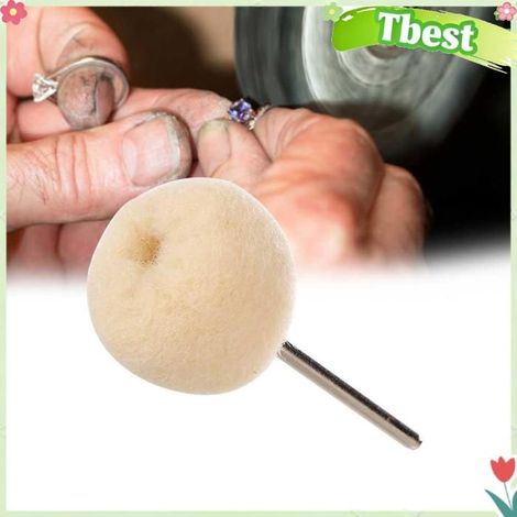 Tbest meule de polissage Outil de Polissage 2.35mm, 10 Pièces, Roue de Polissage en Laine, Meulage, Facile à lunettes outils (1/5)