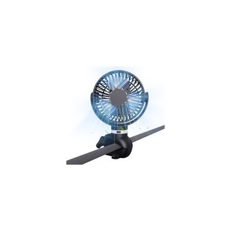 Kinderwagenventilator, tragbarer Ventilator, wiederaufladbarer Mini-Tischventilator mit 8000 mAh Akku und flexiblem Stativ für Kinderbett, Rollmatte und Autositz (1/5)