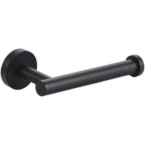 Porte-rouleau de papier toilette noir, support mural pour salle de bain, cuisine, toilettes (1/5)