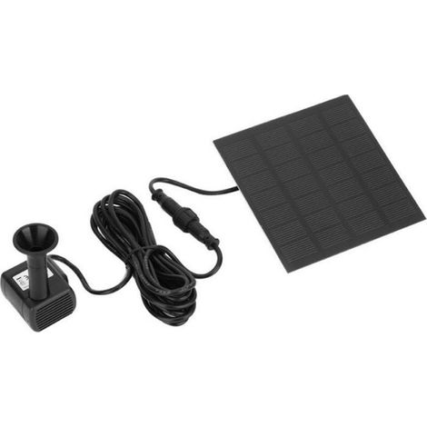 Kit Pompe Solaire Submersible - Pour Fontaines Jardins Bassins Piscines - 12 V - Panneau Solaire 20 W - 1 Pièce (1/5)