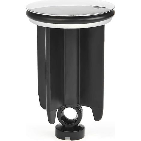 Abflussstopfen für Waschbecken, 40 mm Durchmesser, höhenverstellbar, universeller Abflussstopfen aus Aluminiumlegierung – Schwarz
