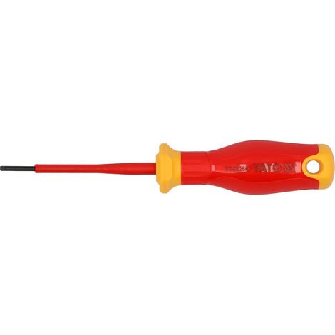 Schraubendreher Yato extra slim 2.5x75mm isoliert 1000 V