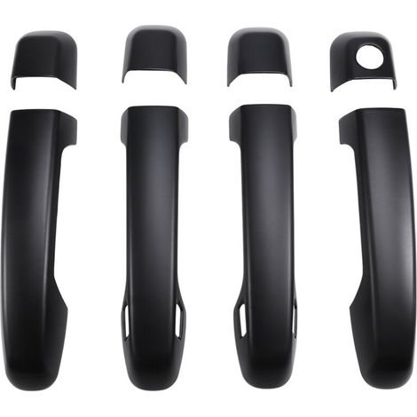 Para manijas exteriores de puertas de automóviles - resistentes a los arañazos - embellecedor para modelos 4Runner 2010-2024 - negro mate