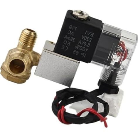 Électrovanne, accessoires pour compresseur d'air, petite électrovanne pour pompe à air, clapet anti-retour silencieux et sans huile DC12V(B) (1/3)