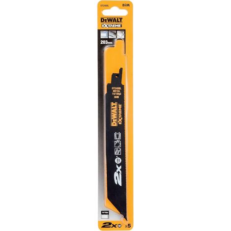 LAMA PER SEGA ALTERNATIVA DEWALT 203x1,4-1,8mm METAL EXTREME /5pz.