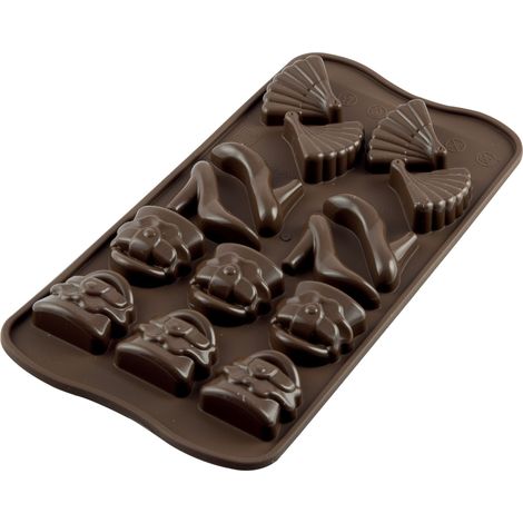 silikomart SCG14 Fashion Stampo in Silicone 41X30 h 12 mm, Acciaio, Marrone (1/5)
