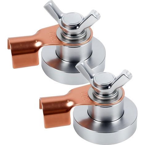 2 Pièces Pince de Masse Magnétique Réglable 500A pour Soudage, Lot de 2 Pinces en Cuivre, Connecteur Rapide, Accessoire de Mise à la Terre pour Poste (1/5)