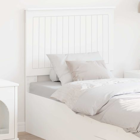 vidaXL Tête de lit avec tête de lit Blanc 80 cm Bois d'ingénierie
