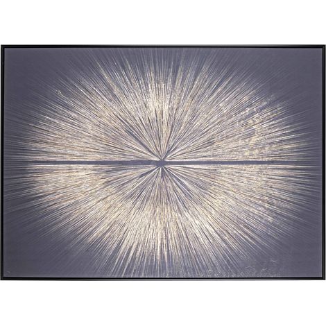 Moderne Bild, Druck auf Leinwand Gold auf schwarz 102 X 142 cm minimalistisch fett (1/5)