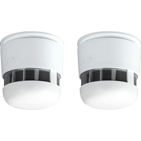 Tibelec – Lot de 2 détecteurs de fumée interconnectables – Ultra compact à pile – 85dB – Réseau jusqu'à 24 unités – Garantie 10 ans (1/5)