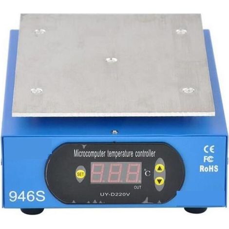 Station de préchauffage de soudure à plaque chauffante électrique 946S Station de préchauffage 400W 140X200mm préchauffeur plate-forme numérique plaque chauffante for téléphone LCD écran séparateur Ma (1/5)