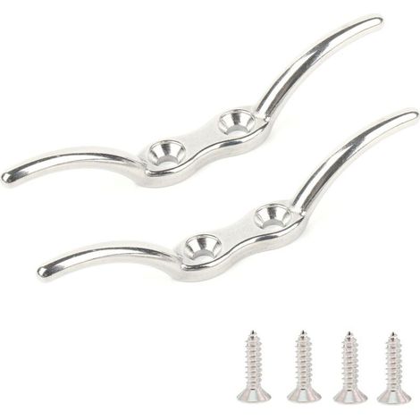 GDHZS-Marin Matériel Taquet de Corde en Acier Taquet de Corde Robuste INOX Marin Pont Bateau Taquet Amarrage 68mm (1/5)