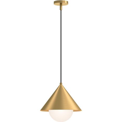Elstead Alora Mood Remyck Plafonnier suspendu dôme contemporain or brossé 1x E27 (1/5)