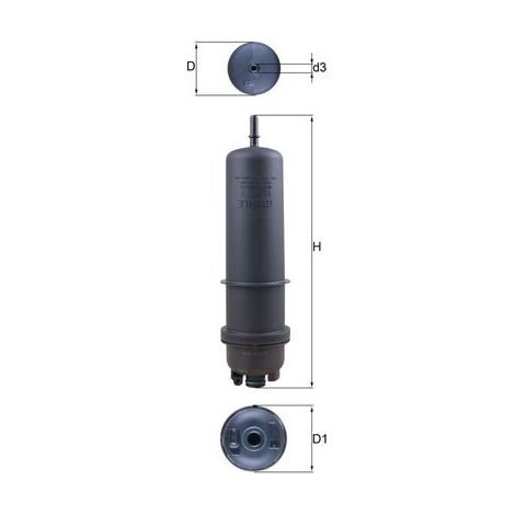 Filtro carburante KL872/7 Knecht (1/2)