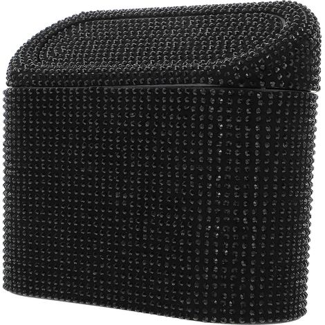 Car Trash Can with Bling Design Durable Plastic Decorated