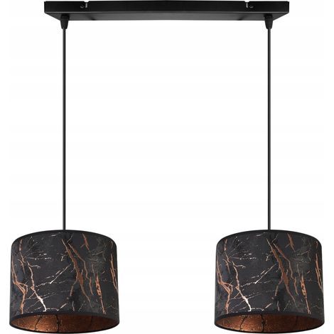 LAMPADA A SOSPENSIONE, LAMPADARIO DA SOFFITTO, PARALUME, MODELLO, RAME (1/5)