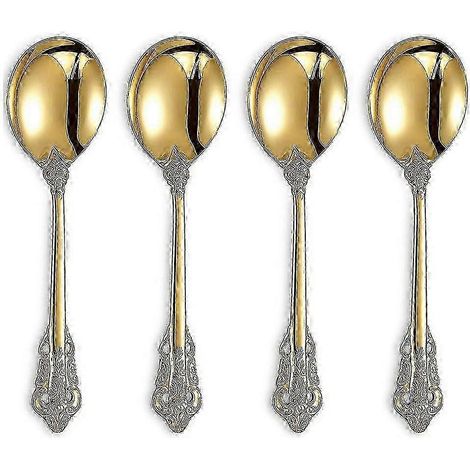 Cuillère à soupe ronde de 10 cm, Stainless Visions, compatible lave-vaisselle, finition polie miroir OXV (1/5)
