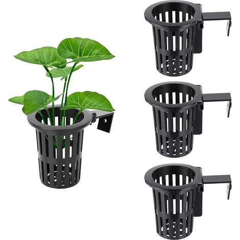 4 Pièces Support de Plante D'aquarium,Support Mural pour D'aquarium Pots de Fleurs en Plastique Aquatiques Suspension pour Plantes Aquaponiques Aquascape Dekorationen (1/5)
