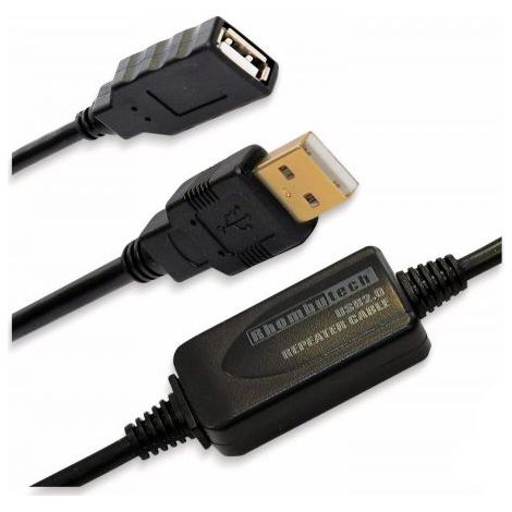 Cavo prolunga USB 2.0 Maschio Femmina RHOMBUTECH 15 m Con Ripetitore Integrato 480 Mb/s