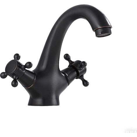 Robinet pour vasque noir pour toilettes et usage quotidien (1/5)