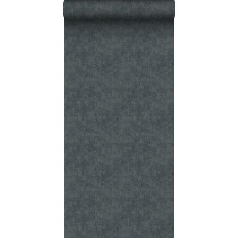 papier peint effet lin bleu foncé - Sanders & Sanders (1/5)